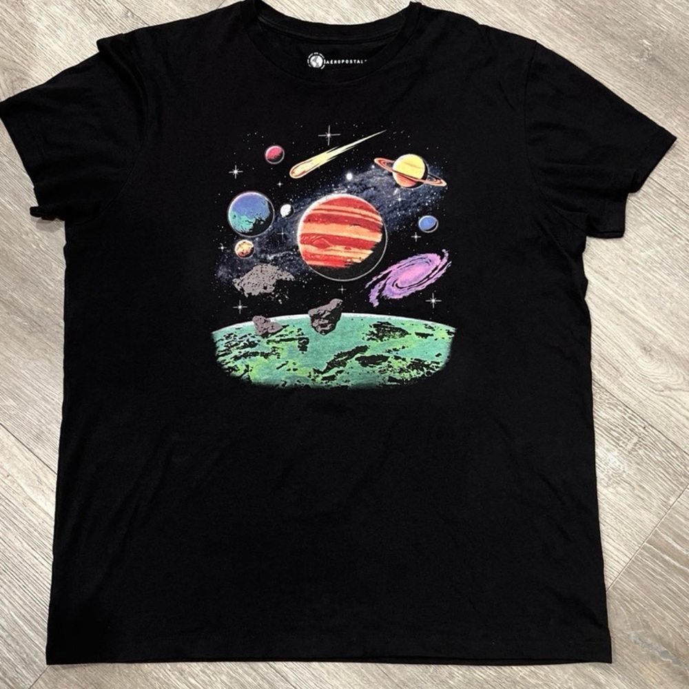 Aéropostale Men’s Solar System Graphic T-Shirt Size XL